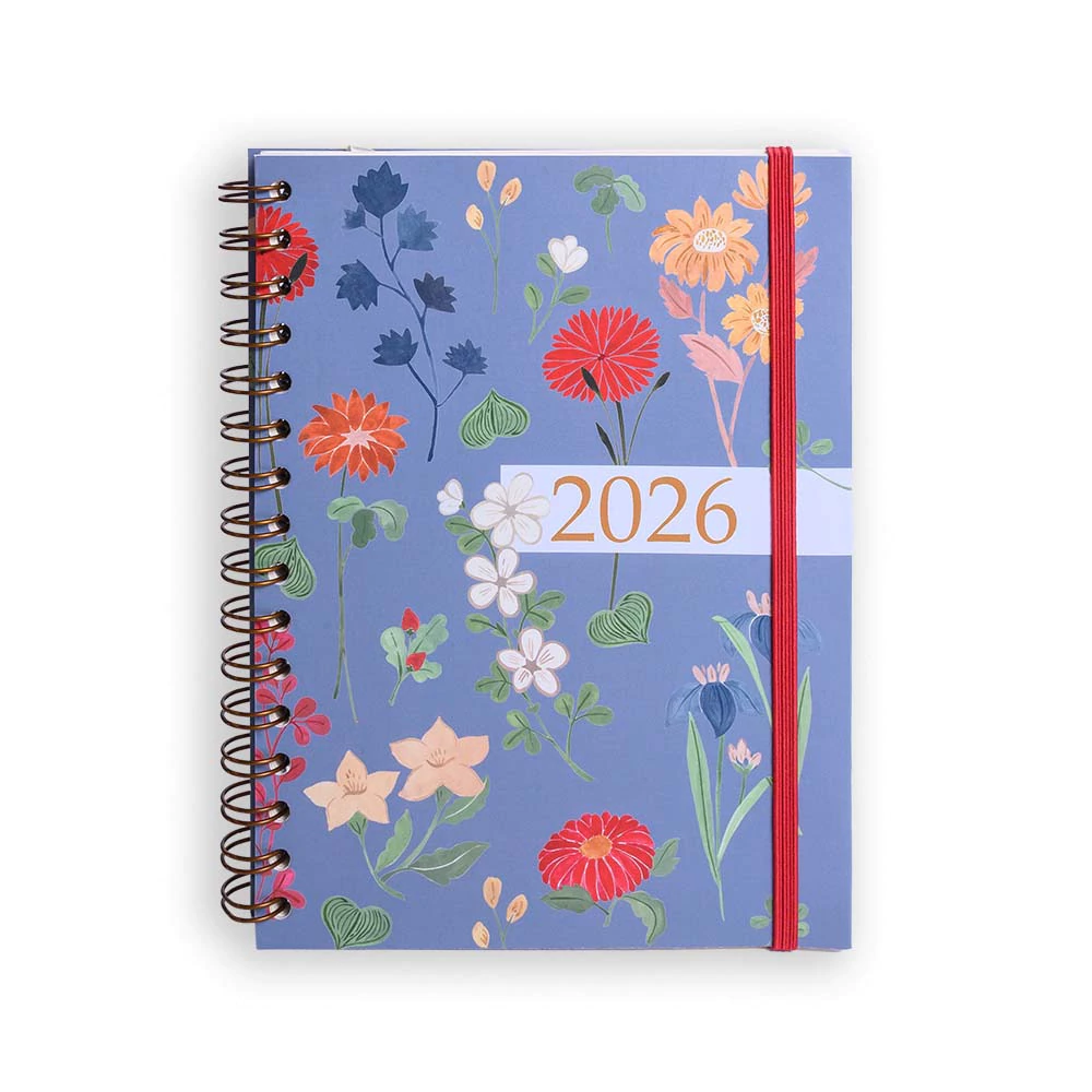 AGENDA PLANNER ARGOLADO 2026 ORIGENS SEMANAL A6 AQUA AZUL CICERO